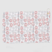 Tupfen-Kreis-Muster Golfhandtuch (Horizontal)