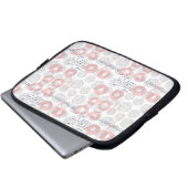 Tupfen-Kreis-Muster Laptopschutzhülle (Vorne Knopf)