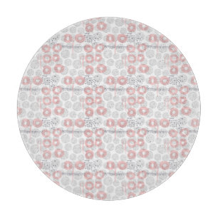 Tupfen-Kreis-Muster Schneidebrett