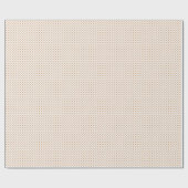 Tupfen - Kupfer auf Weiß Geschenkpapier (Flach)
