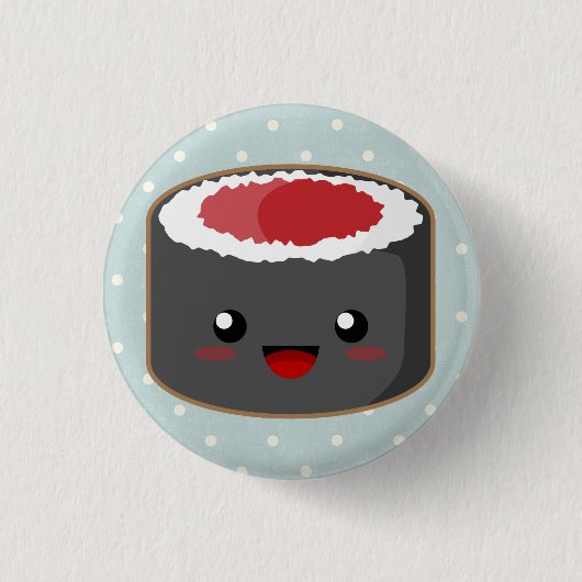 Tupfen Maki Rolle Button (Vorderseite)