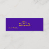 Tupfen Mini Visitenkarte (Rückseite)