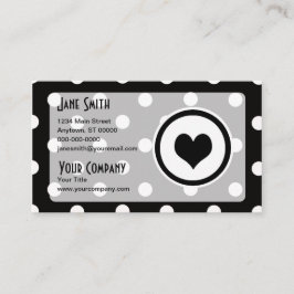 Tupfen mit einem Herzen Visitenkarte