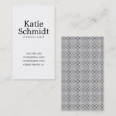 Tupfen modern, minimale Visitenkarte (Vorne/Hinten)
