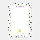 Tupfen-NeonApple-Lehrer Post-it Klebezettel (Vorderseite)
