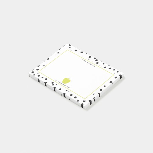 Tupfen + NeonApple-Lehrer Post-it Klebezettel (angewinkelt)