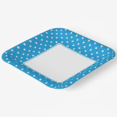 Tupfen-Papier-Teller Pappteller (Gewinkelt)