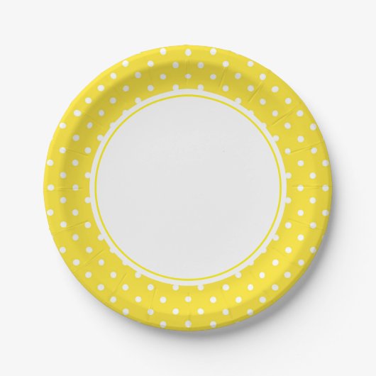 Tupfen-Papierplatten Pappteller (Vorderseite)