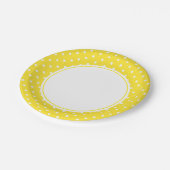 Tupfen-Papierplatten Pappteller (Schrägansicht)