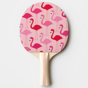 Tupfen-Rosa gemaltes Flamingo-Muster Tischtennis Schläger