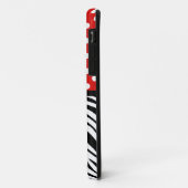 Tupfen-Rot u. Zebra-Druck iPhone 5 Fall Case-Mate iPhone Hülle (Hinten/Links)