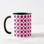 Tupfen roter Gragient Name Tasse (Links)