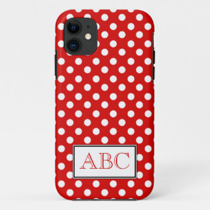 Tupfen-roter u. weißer iPhone 5 Kasten Case-Mate iPhone Hülle