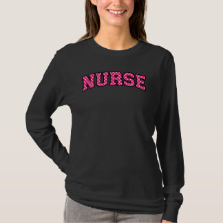 Tupfen-Schwester-Typografie in Rosa T-Shirt