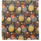 Tupfen-Streifen-Muster Duschvorhang (Vorderseite)