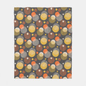 Tupfen-Streifen-Muster Fleecedecke (Vorderseite)