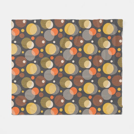 Tupfen-Streifen-Muster Fleecedecke (Vorderseite (Horizontal))