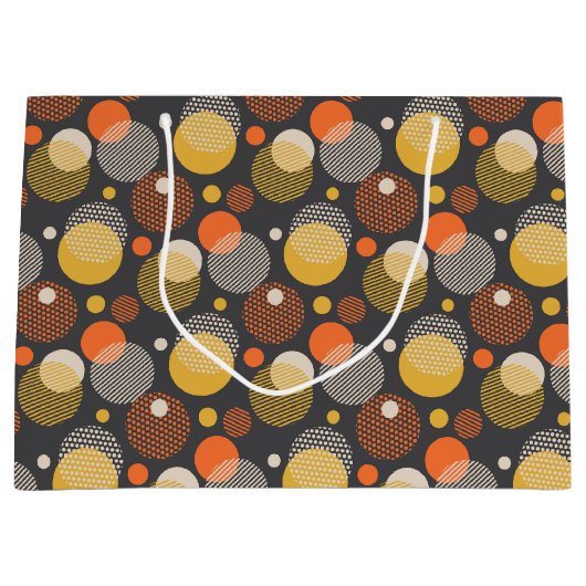 Tupfen-Streifen-Muster Große Geschenktüte (Vorderseite)