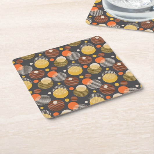 Tupfen-Streifen-Muster Rechteckiger Pappuntersetzer (angewinkelt)