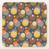 Tupfen-Streifen-Muster Rechteckiger Pappuntersetzer (Vorderseite)