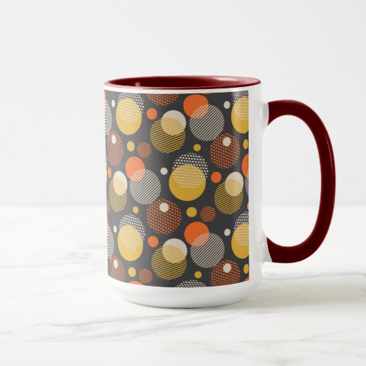 Tupfen-Streifen-Muster Tasse (Rechts)