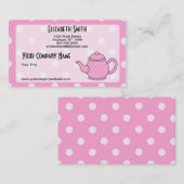 Tupfen-Teekanne V4 Visitenkarte (Vorne/Hinten)