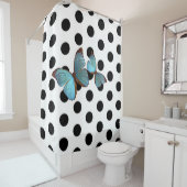 Tupfen u. Schmetterlinge Duschvorhang (Beispiel)