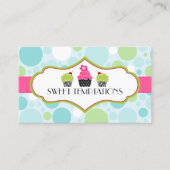 Tupfen-verrückte Kuchen-Bäckerei Visitenkarte (Vorderseite)