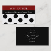 Tupfen Visitenkarte (Vorne/Hinten)