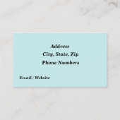 Tupfen Visitenkarte (Rückseite)