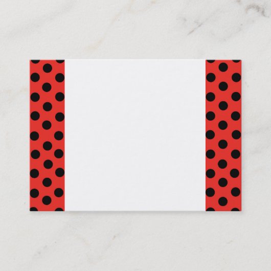 Tupfen-Visitenkarte Damen-Bug Visitenkarte (Vorderseite)