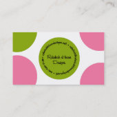 Tupfen-Visitenkarte Visitenkarte (Rückseite)