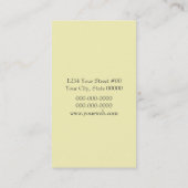 Tupfen-Visitenkarte Visitenkarte (Rückseite)