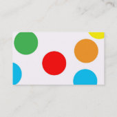 Tupfen-Visitenkarte Visitenkarte (Rückseite)