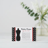 Tupfen-Visitenkarte Visitenkarte (Stehend Vorderseite)