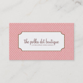 Tupfen-Visitenkarten Visitenkarte