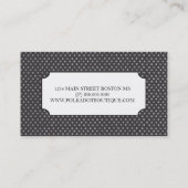 Tupfen-Visitenkarten Visitenkarte (Rückseite)