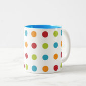 Tupfen Zweifarbige Tasse (VorderseiteRechts)