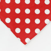 Tupfenhintergrund Fleecedecke (Ecke)