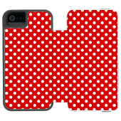 Tupfenhintergrund Incipio iPhone Geldbeutel-Hülle (Folio Geöffnet)