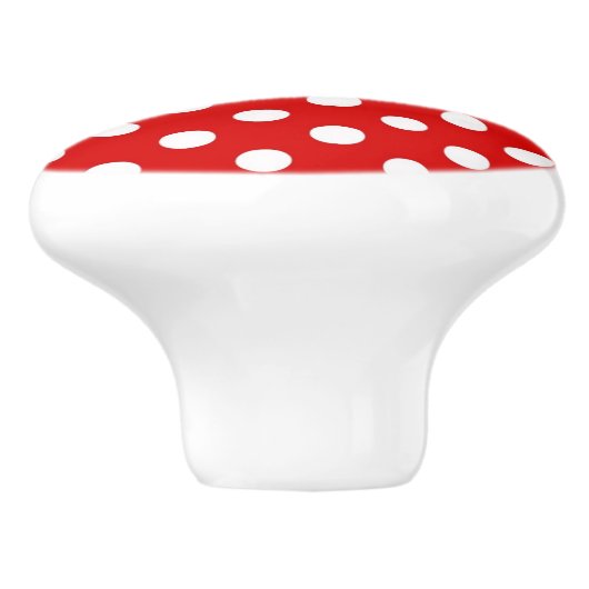 Tupfenhintergrund Keramikknauf (Seitenansicht)