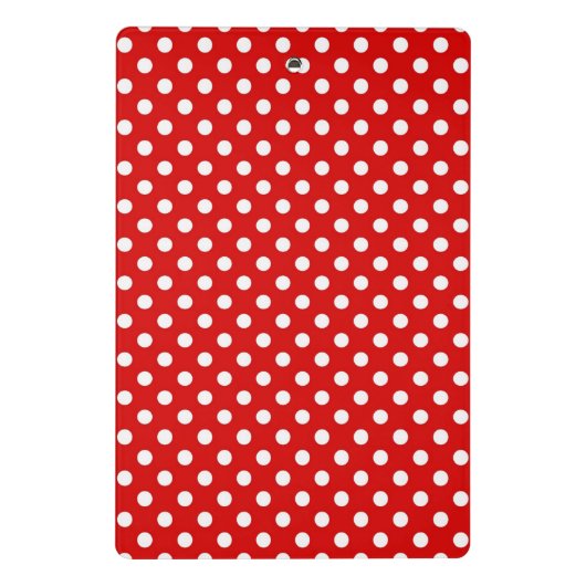 Tupfenhintergrund Mini Klemmbrett (Rückseite)