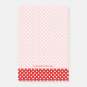 Tupfenhintergrund Post-it Klebezettel (Vorderseite)