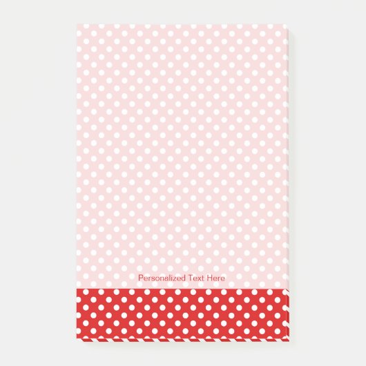 Tupfenhintergrund Post-it Klebezettel (Vorderseite)