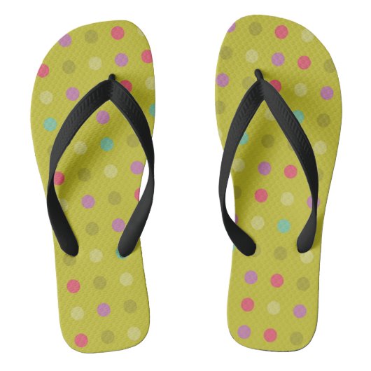 Tupfenhintergrundmuster Badesandalen (Fußbett)