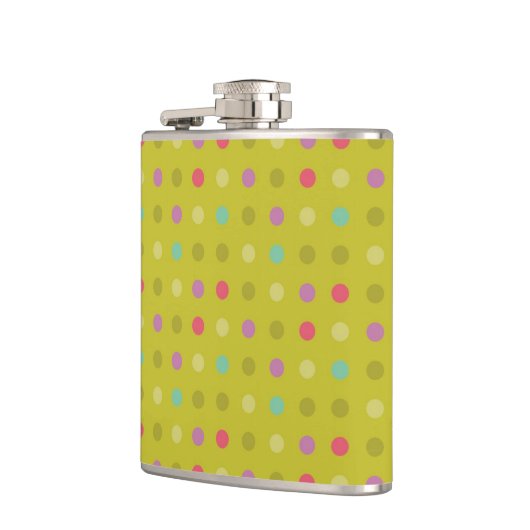 Tupfenhintergrundmuster Flachmann (Links)