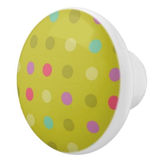 Tupfenhintergrundmuster Keramikknauf (Rechts)