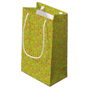 Tupfenhintergrundmuster Kleine Geschenktüte