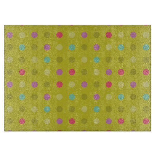 Tupfenhintergrundmuster Schneidebrett (Vorderseite)