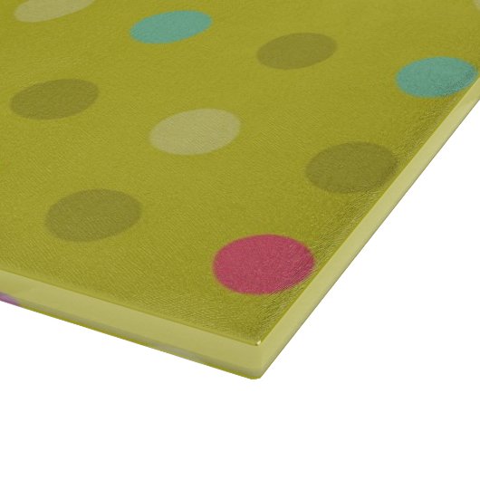 Tupfenhintergrundmuster Schneidebrett (Ecke)